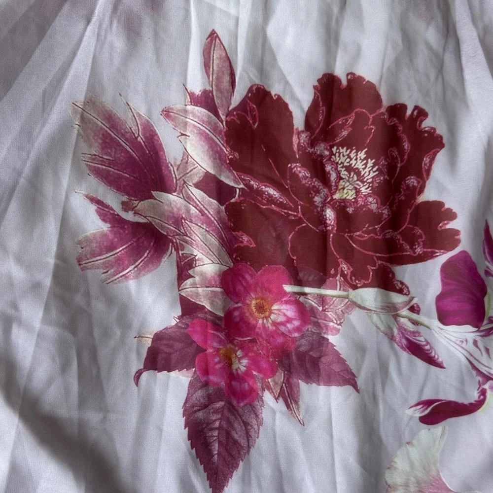 City Chic Sakura faux wrap dress - Picture 3 of 4